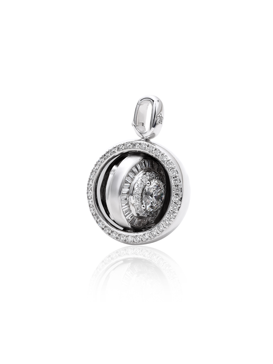 Spinning Stars Diamond Pendant