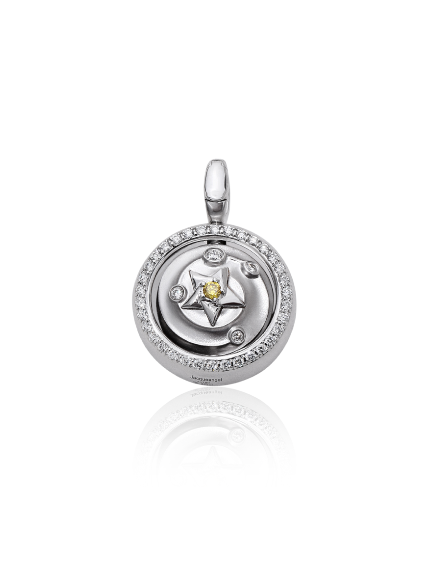 Spinning Stars Diamond Pendant