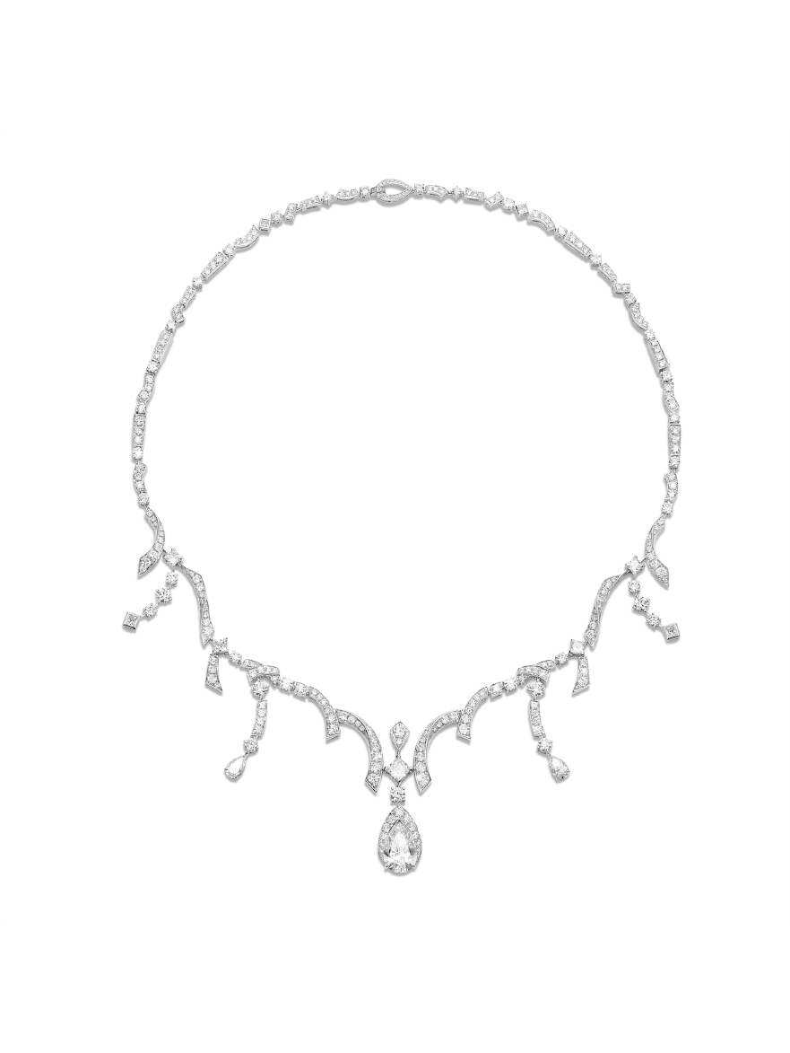 Fireworks Diamond Convertible Crown Necklace